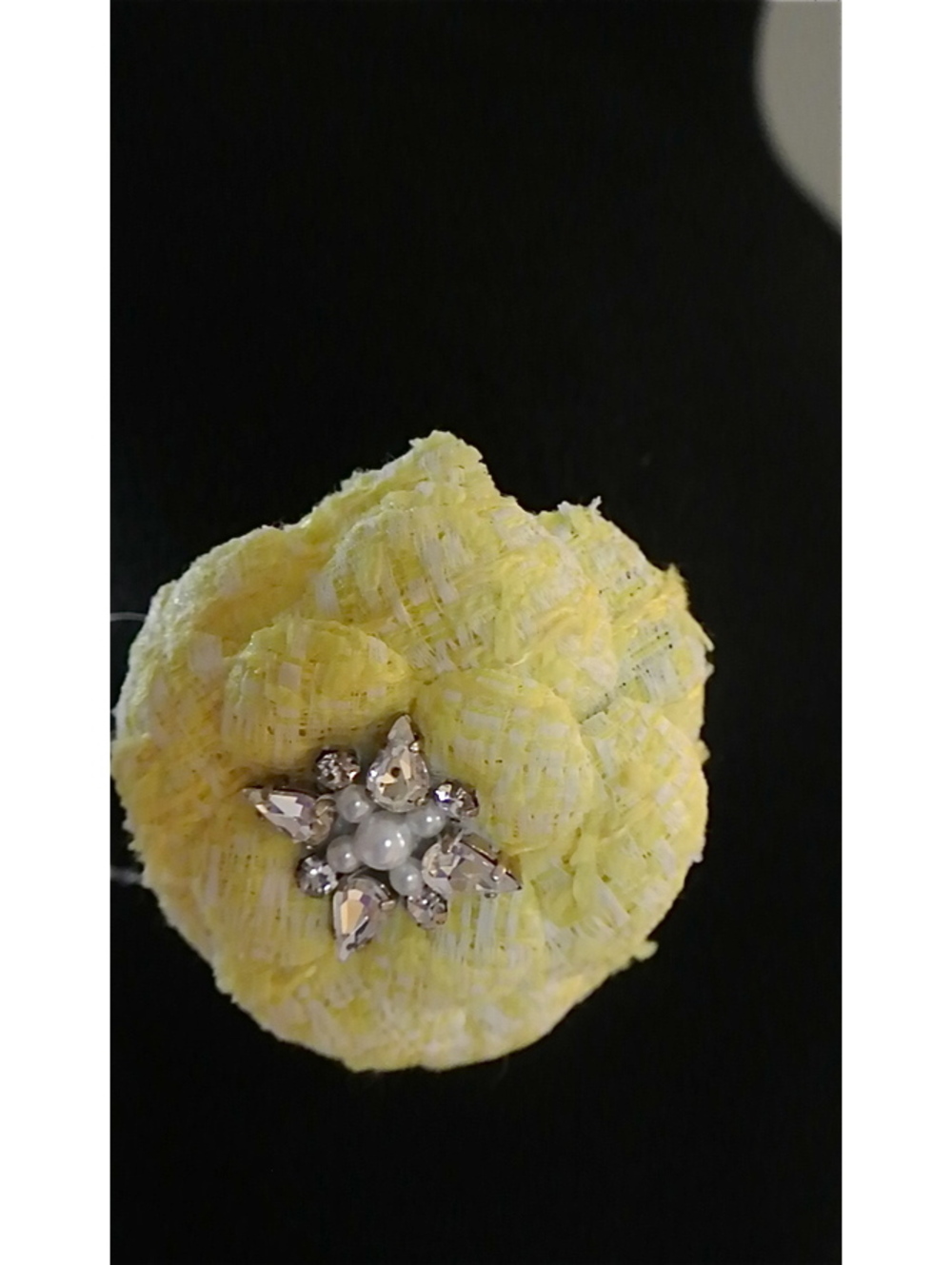 CHANEL:Tweed Camelia Brooch Retail $850 NEW